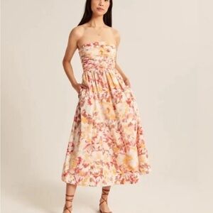 NWT Abercrombie & Fitch poplin midi dress in Medium